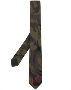 Камуфляжный галстук с вышитым логотипом Valentino garavani
