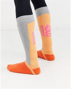 Неоново оранжевые лыжные носки Asos 4505