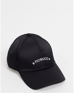Черная кепка с вышитым логотипом Fiorucci