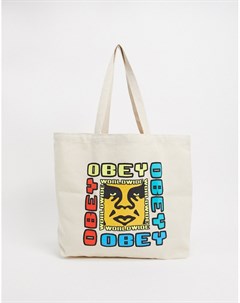 Бежевая сумка тоут Obey