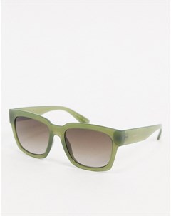 Зеленые солнцезащитные очки в квадратной оправе Esprit