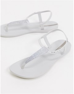 Белые сандалии с блестками Ipanema