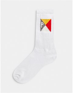Белые носки с рисунком морского флага Parlez