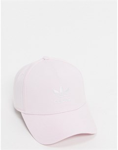 Розовая кепка с логотипом трилистником Adidas originals