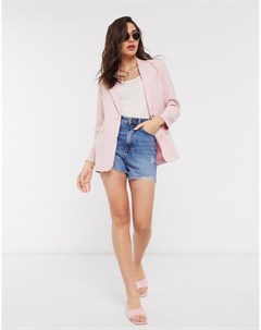 Розовый однобортный пиджак Y.a.s