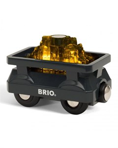 Игровой набор Вагончик с светящимся грузом золота Brio