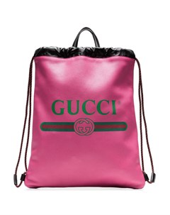 Рюкзак с принтом логотипа Gucci