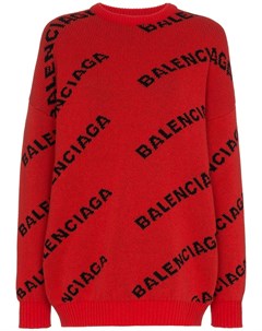 Свитер с принтом логотипа Balenciaga