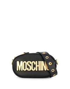 Поясная сумка с металлическим логотипом Moschino