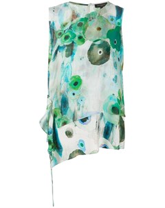 Блузка с абстрактным цветочным принтом Antonelli