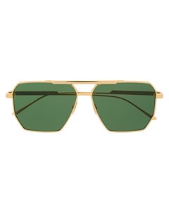Солнцезащитные очки авиаторы в квадратной оправе Bottega veneta eyewear