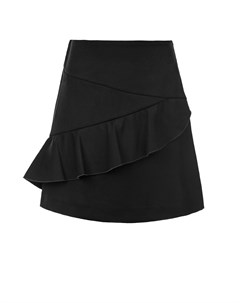 Черная юбка с асимметричной оборкой детская Tre api