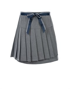 Серая плиссированная юбка детская Tre api