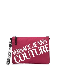 Клатч с контрастным логотипом Versace jeans couture