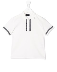 Рубашка поло с короткими рукавами и логотипом Versace kids