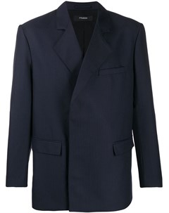 Двубортный пиджак в тонкую полоску Gr-uniforma