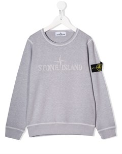 Толстовка с вышитым логотипом Stone island junior