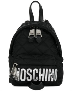 Миниатюрный стеганый рюкзак с логотипом Moschino