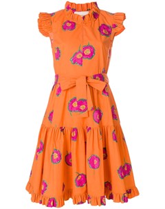 Платье с цветочным принтом и оборкой La doublej