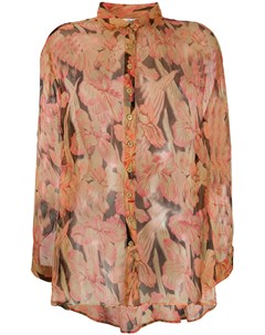 Полупрозрачная рубашка Chicory с цветочным принтом Mes demoiselles