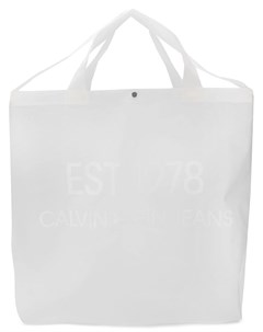 Большая сумка тоут с принтом логотипа Calvin klein jeans est. 1978