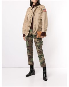 Куртка в стиле милитари с нашивками Polo ralph lauren