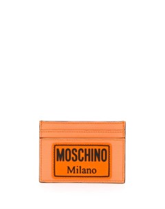 Картхолдер с нашивкой логотипом Moschino