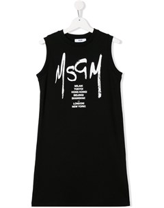 Платье футболка с логотипом Msgm kids