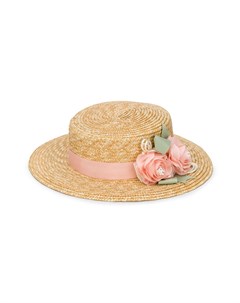 Шляпа с цветочной аппликацией Abel & lula