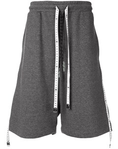 Спортивные шорты с кулиской в форме измерительной ленты Maison mihara yasuhiro