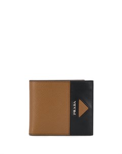 Двухцветный кошелек с логотипом Prada