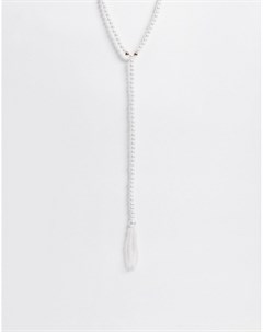Белое ожерелье из искусственного жемчуга Na-kd