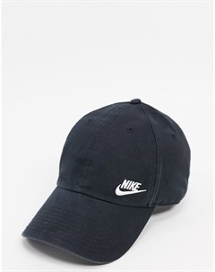 Черная кепка с логотипом галочкой Nike