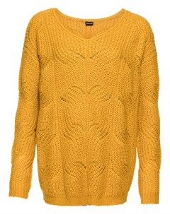 Пуловер с V образным вырезом Bonprix