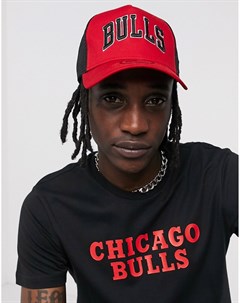 Красная бейсболка NBA Chicago Bulls New era