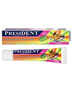 Президент Baby зубная паста Карамель без фтора 30мл President