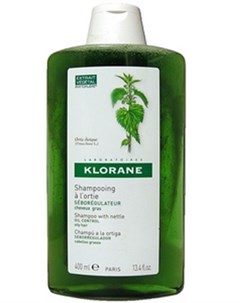 Клоран Шампунь себорегулирующий с экстрактом крапивы для жирных волос 400 мл Klorane