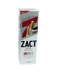 Лион зубная паста ZACT plus удаление никотинового налета и устранение запаха 150г Lion