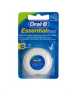 Орал би зубная нить EssentialFloss вощеная мятная 50м Oral-b