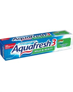 Аквафреш зубная паста 3 Мягко Мятная 100мл Aquafresh