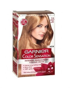 Гарньер Color Sensation крем краска для волос 7 0 Изысканный золотистый топаз Garnier