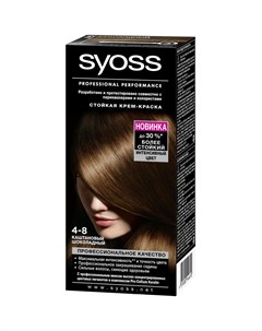 Color Краска для волос 4 8 Каштановый шоколадный 50мл Syoss