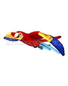 Мягкая игрушка Попугай Ара красный летящий 76 см Hansa