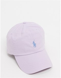 Фиолетовая кепка с логотипом Polo ralph lauren