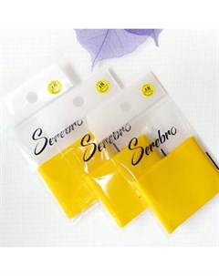 Фольга для дизайна ногтей 18 желтая матовая Serebro
