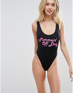 Слитный купальник с принтом Mermaid Bikini lab