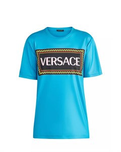 Футболка с полимерным напылением и логотипом из архива бренда Versace