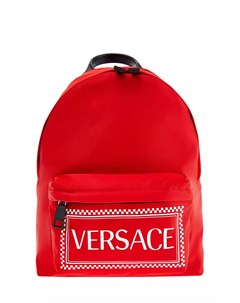 Сверхлегкий рюкзак из нейлона с макро логотипом 90s Vintage Versace