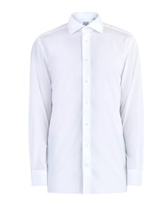 Белая рубашка из хлопкового поплина Luciano barbera