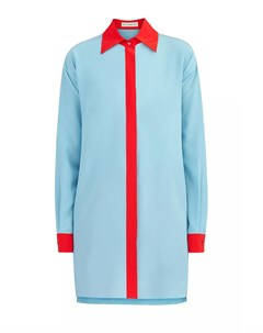 Блуза из шелка кроя oversize с контрастной отделкой Etro